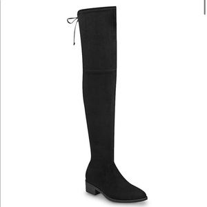 Suede over the knee boots